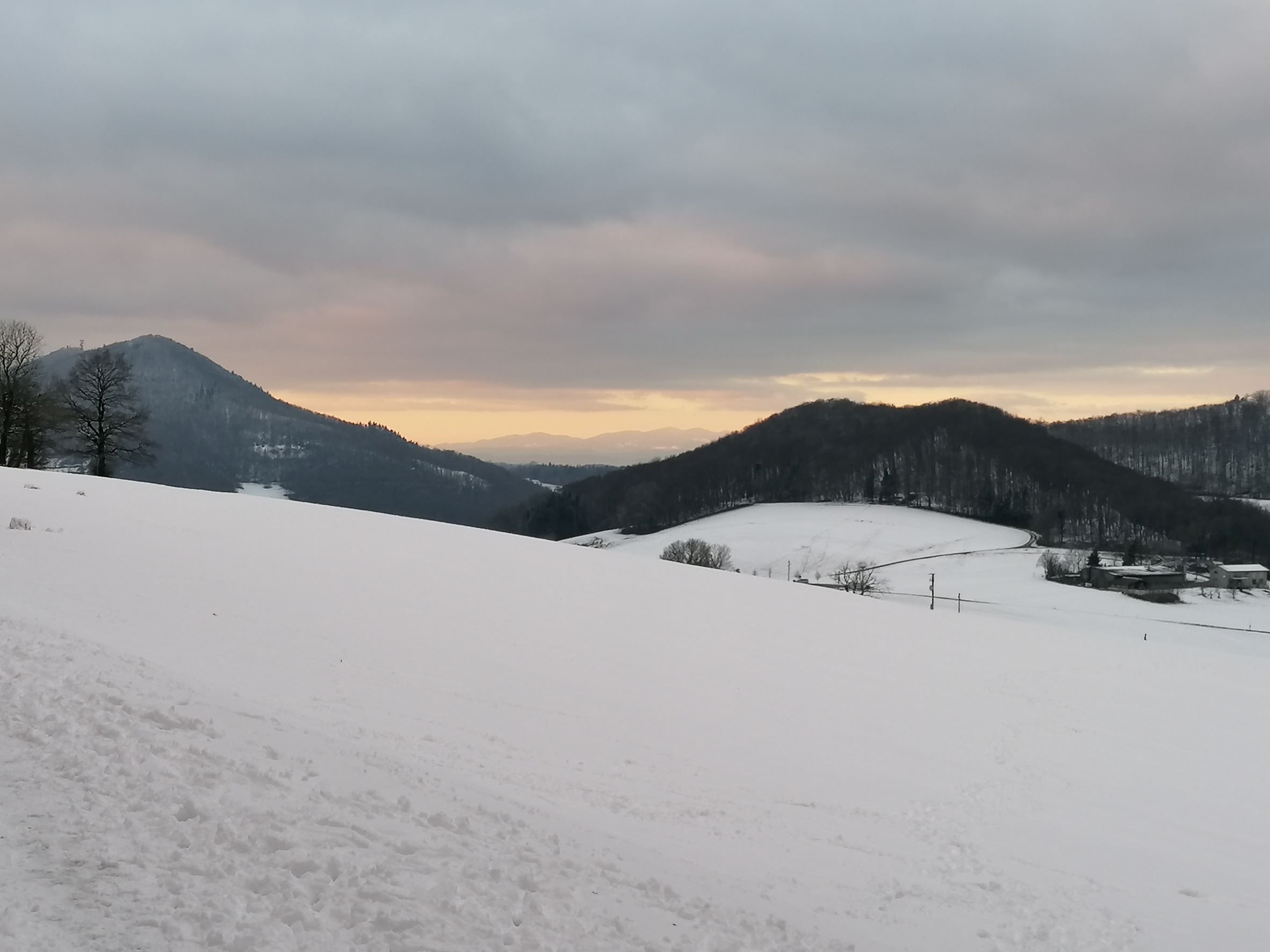 Im Schnee auf der Staffelegg