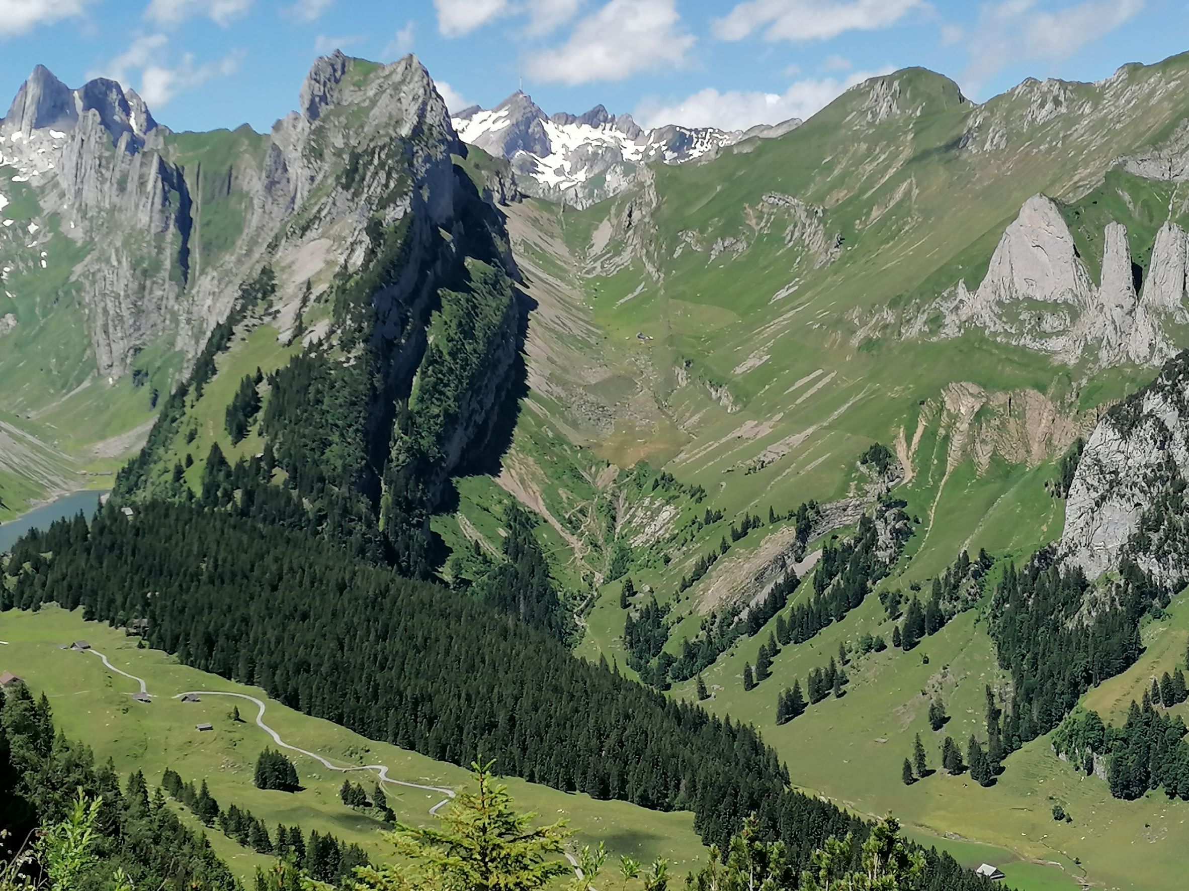 Alpstein Nähe Staubern Blick zum Säntis