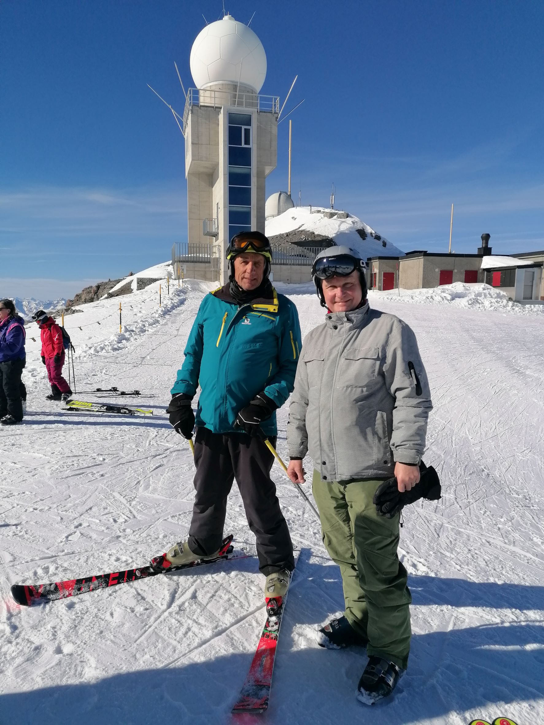 Arthur und Peter auf der Weissfluh