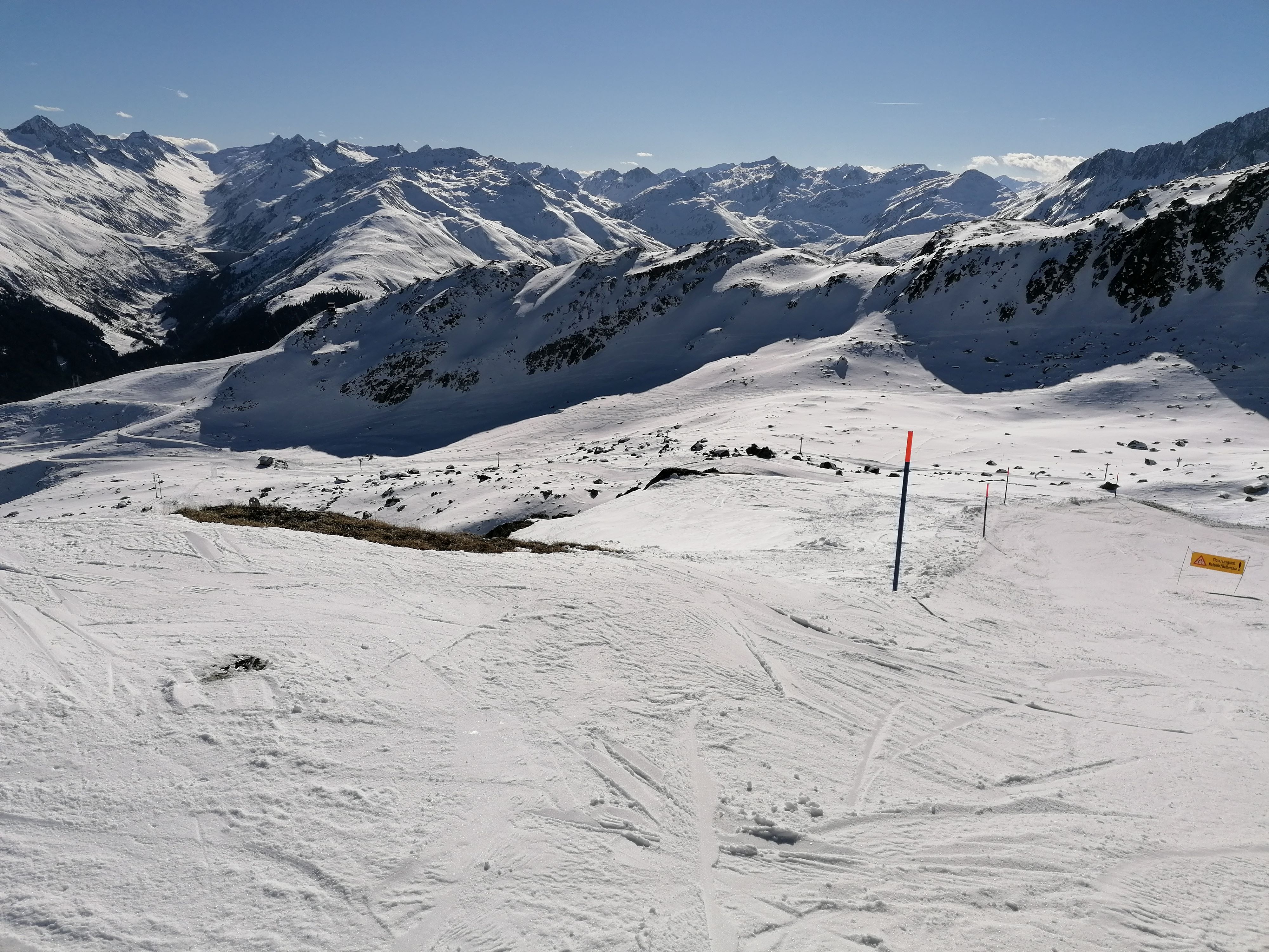 Skipiste oberhalb Disentis